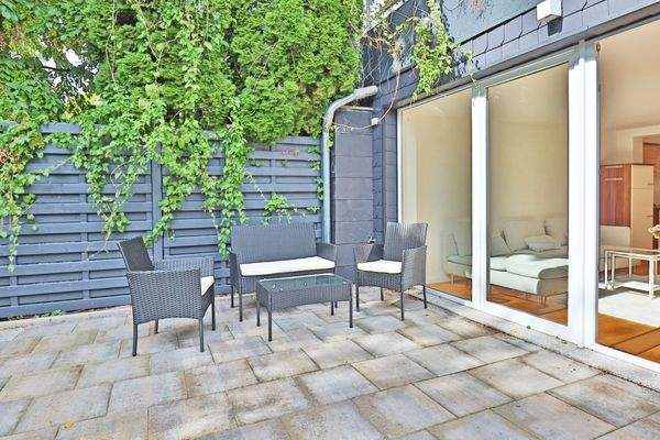 Terrasse im Gartengeschoss