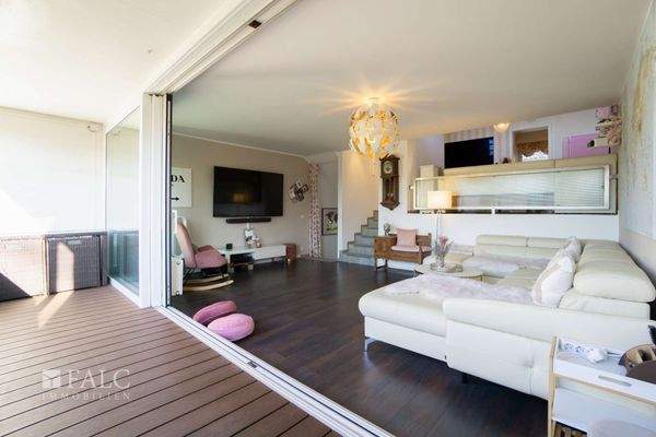 Loggia zum Wohnzimmer