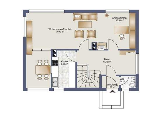 Grundriss Erdgeschoss