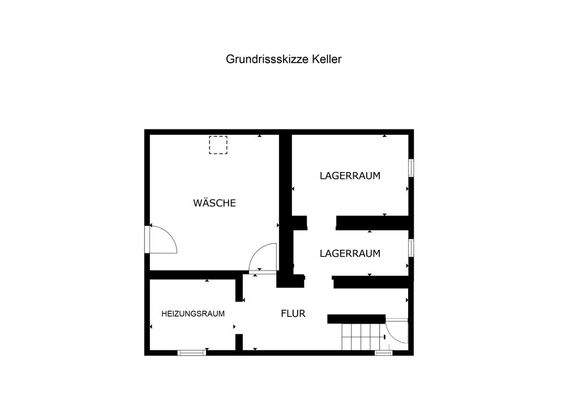 Grundrissskizze Keller