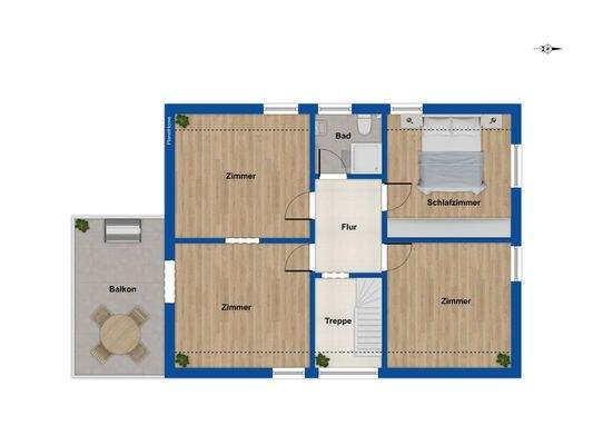 Grundriss Obergeschoss