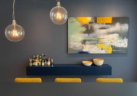 Siedeboard im Essbereich