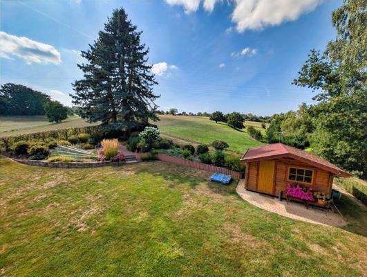 Ausblick Balkon Dachgeschoss