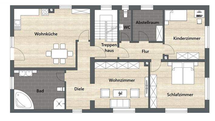 Grundriss Obergeschoss