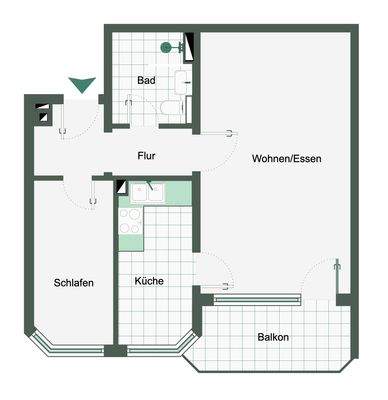 Grundriss 1. OG vorne rechts