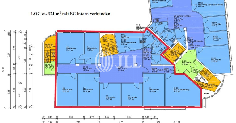 1.OG - ca. 321 m²