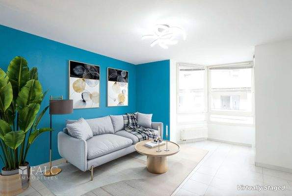 Wohnbereich - Virtually Staged