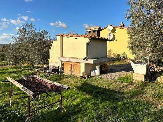 zusätzliches Gebäude und Garten-Wasser