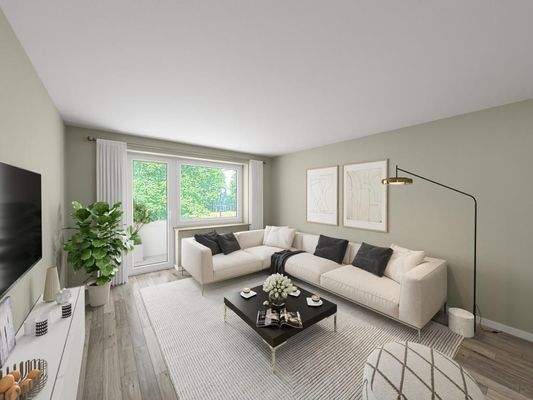 Wohnzimmer digitalisiert