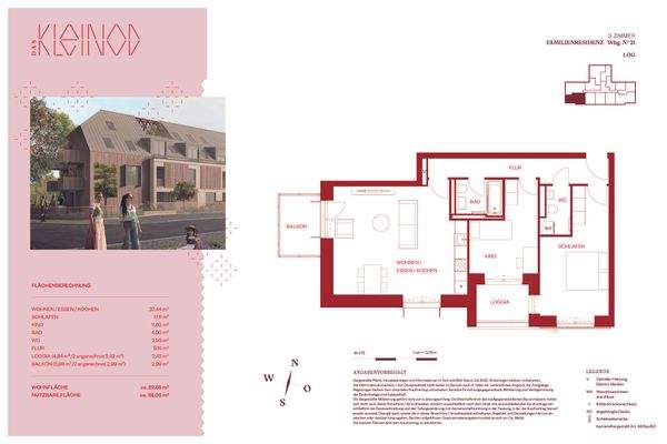 Grundriss Wohnung 21