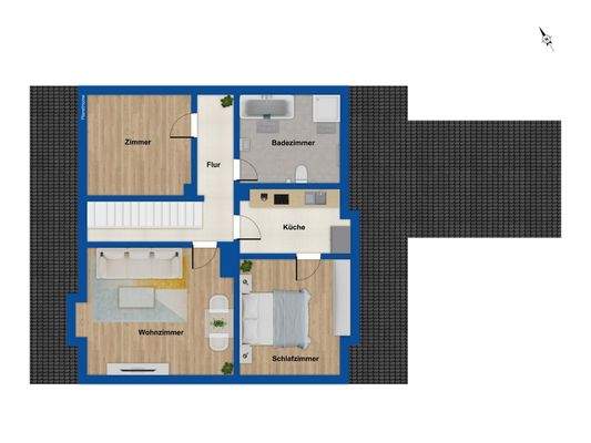 Grundriss Obergeschoss