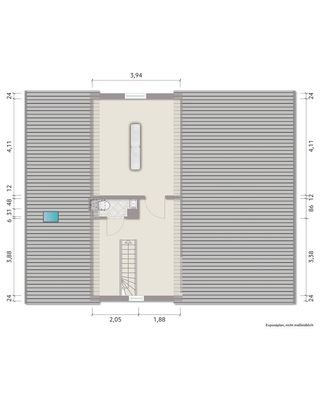 Grundriss Spitzboden