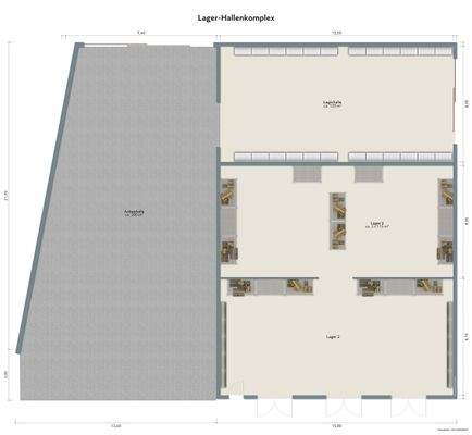 Grundfläche Lagerkomplex
