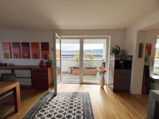 Kochen / Essen mit Zugang zur Terrasse