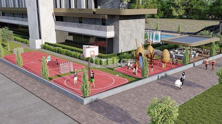 Pool and Sea-View Apartments Near the Beach in Kundu Antalya