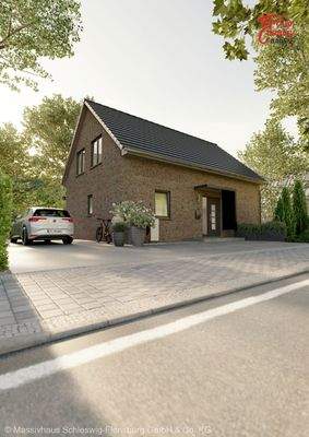 Ansicht Straße Verblendfassade