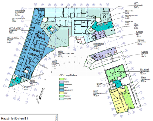 Hauptmietflächen E1