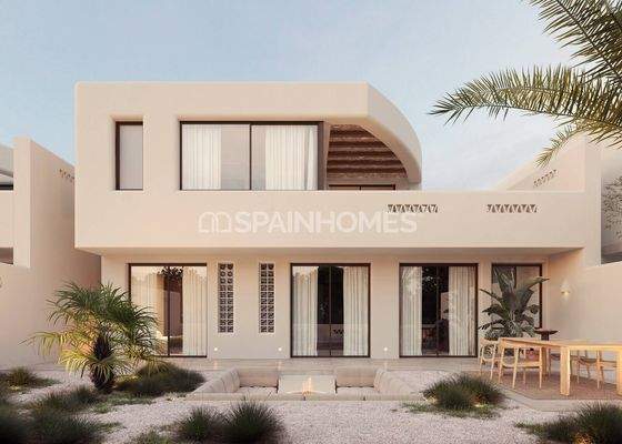 Modern 3-Bedroom Houses with Private Pool in Algorfa