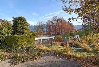 Blick vom Grundstück