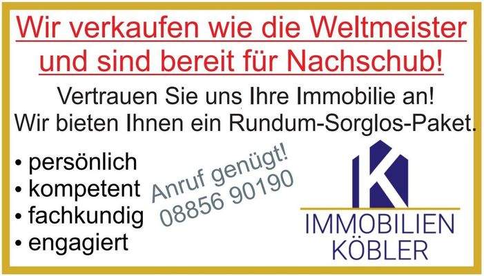 Wir verkaufen wie die Weltmeister und brauchen Nachschub