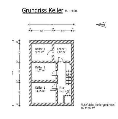 Grundriss Keller