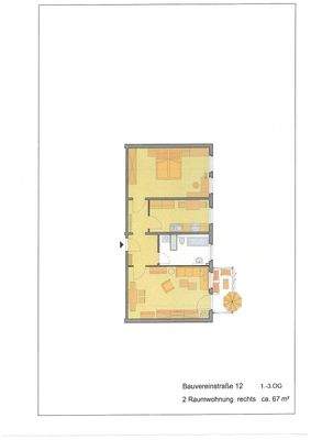 Grundriss mit Möblierung