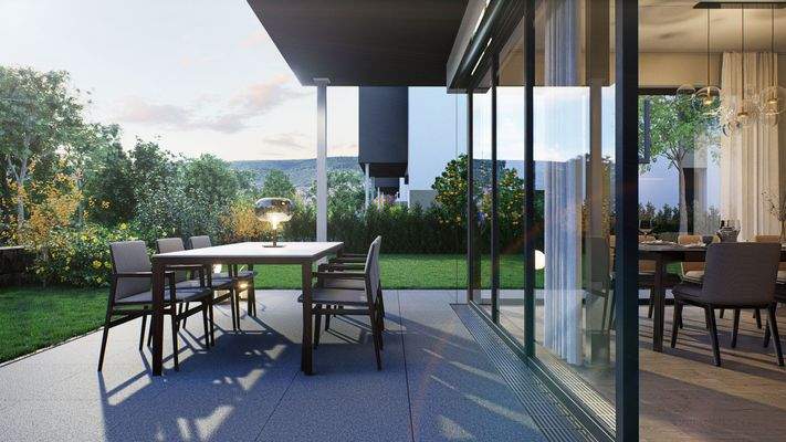 Visualisierung Essen + Terrasse