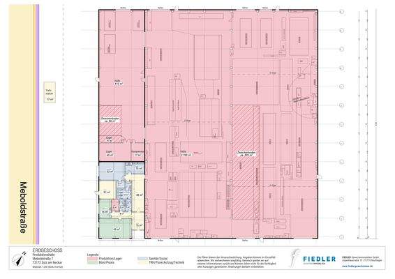 Plan Produktionshalle