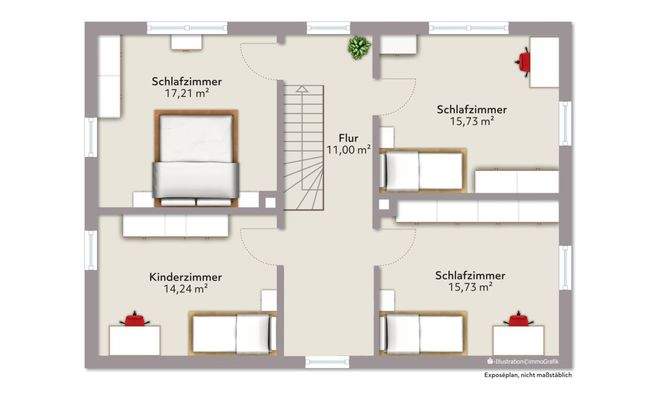 Grundriss Obergeschoss