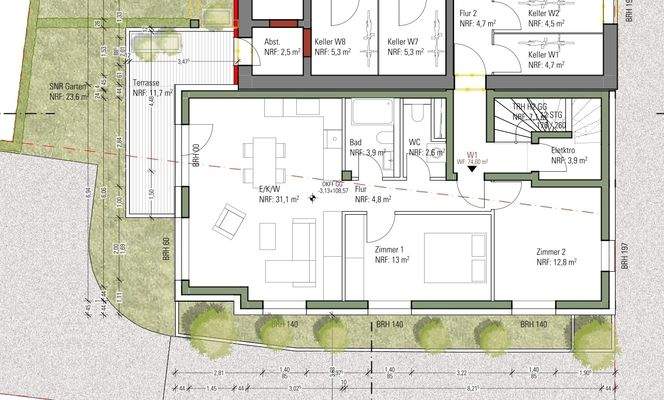 Grundriss WE1