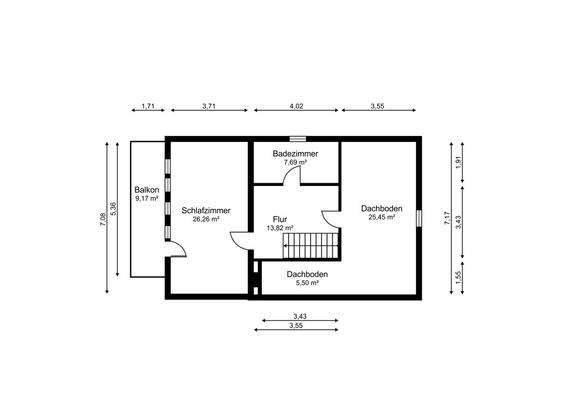 Grundriss Dachgeschoss