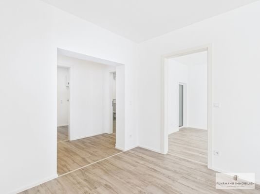 Blick zum Schlafzimmer