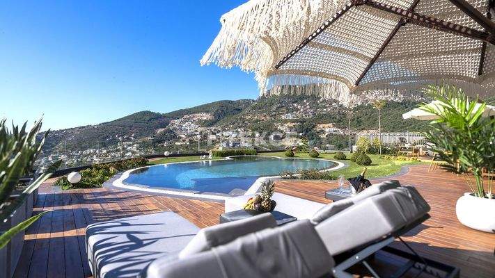 City and Sea View Detached Villa in Alanya