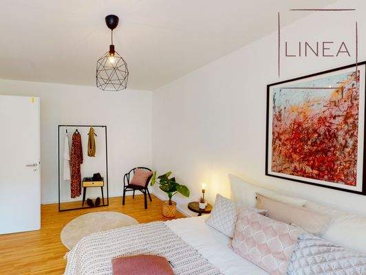 Schlafzimmer (Musterwohnung)