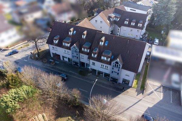 von oben Hauseingang