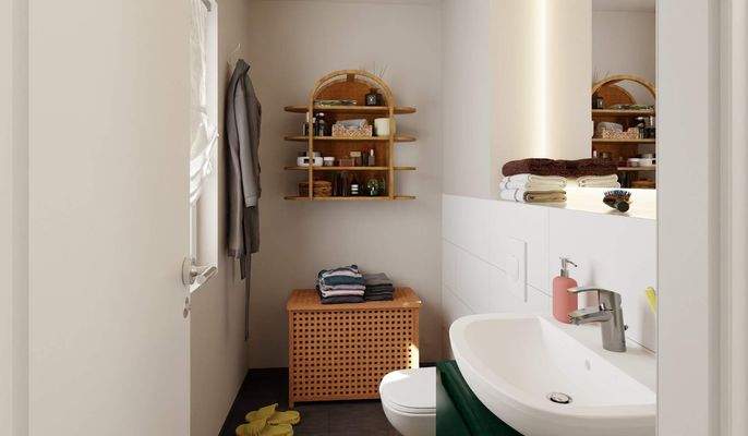 Zusätzliches Gäste-WC im Erdgeschoss