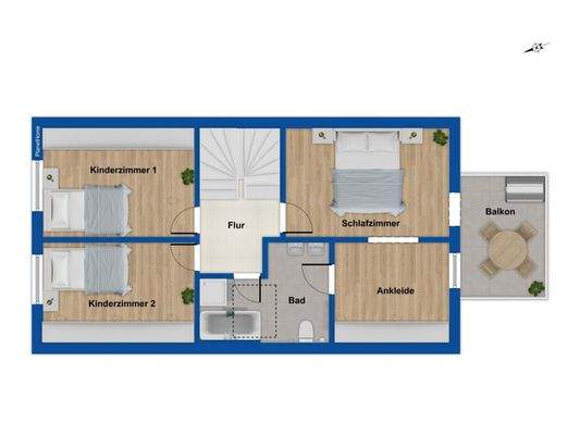 Grundriss Obergeschoss