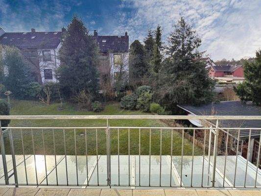 Ausblick vom Balkon