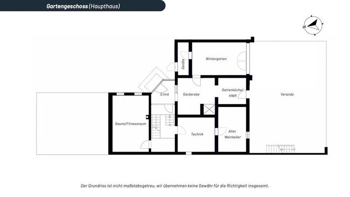 Gartengeschoss Haupthaus