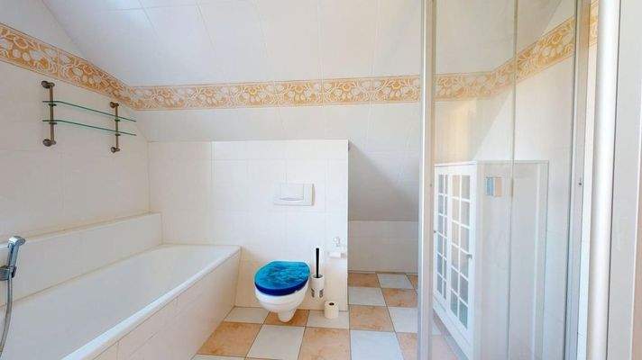 Vollbad mit Badewanne & Dusche