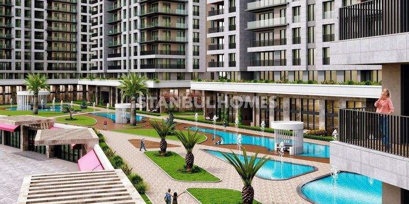 Sea View Apartments Close to Marina in Istanbul Beylikduzu