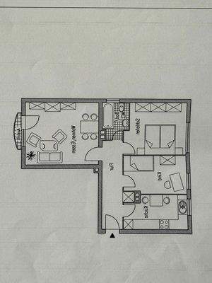 Grundriss der Wohnung