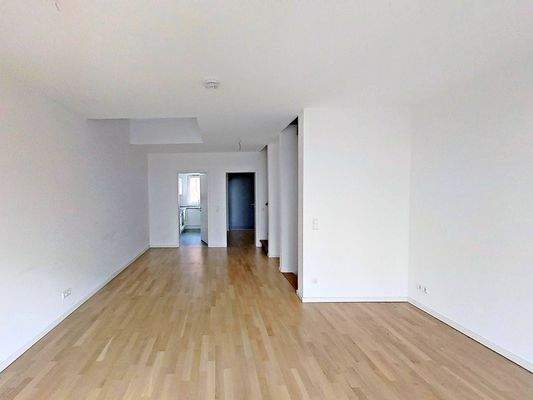 Ansicht III: Wohn- und Esszimmer