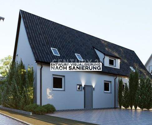 Entwurf: Mögliche Außenansicht nach Sanierung