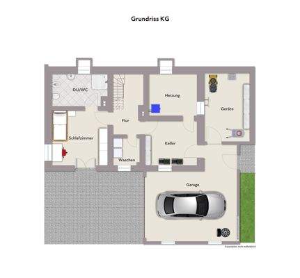 Grundriss KG - Wohnbeispiel - ohne Maßstab