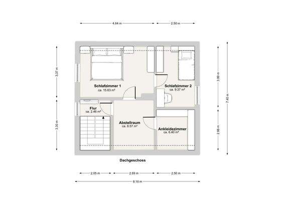 Grundriss Obergeschoss