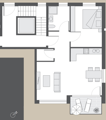 Grundrissbeispiel Wohnung Nr.6