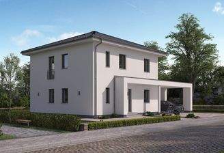 Frontansicht, Option Windfang_Carport