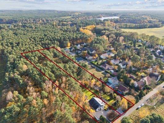 Weitblick mit Blickrichtung zur Dahme, Streganzer See und Tiefer See