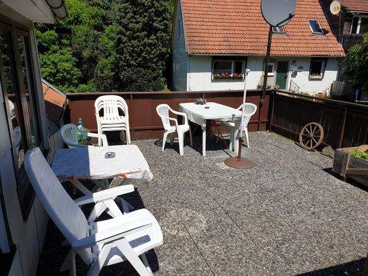 Außen Dachterrasse an Nordfassade